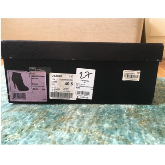 Chanel Metallic and Black Ankle Booties - Picture 5 of 6